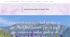 Desktop Screenshot of klassieke-homeopathie-lia-opstaldees.nl