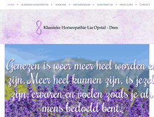 Tablet Screenshot of klassieke-homeopathie-lia-opstaldees.nl